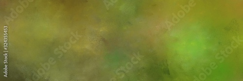 olive drab, dark olive green and yellow green colored vintage abstract painted background with space for text or image. can be used as season card background or wall paper cover background