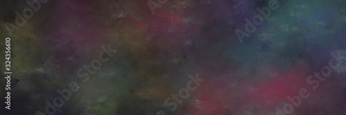 colorful grungy painting background texture with dark slate gray, dim gray and old mauve colors and space for text or image. can be used as header or banner