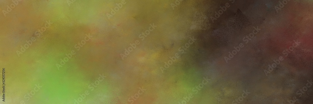 multicolor painting background texture with pastel brown, very dark violet and yellow green colors and space for text or image. can be used as header or banner