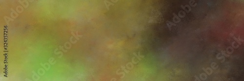 multicolor painting background texture with pastel brown, very dark violet and yellow green colors and space for text or image. can be used as header or banner