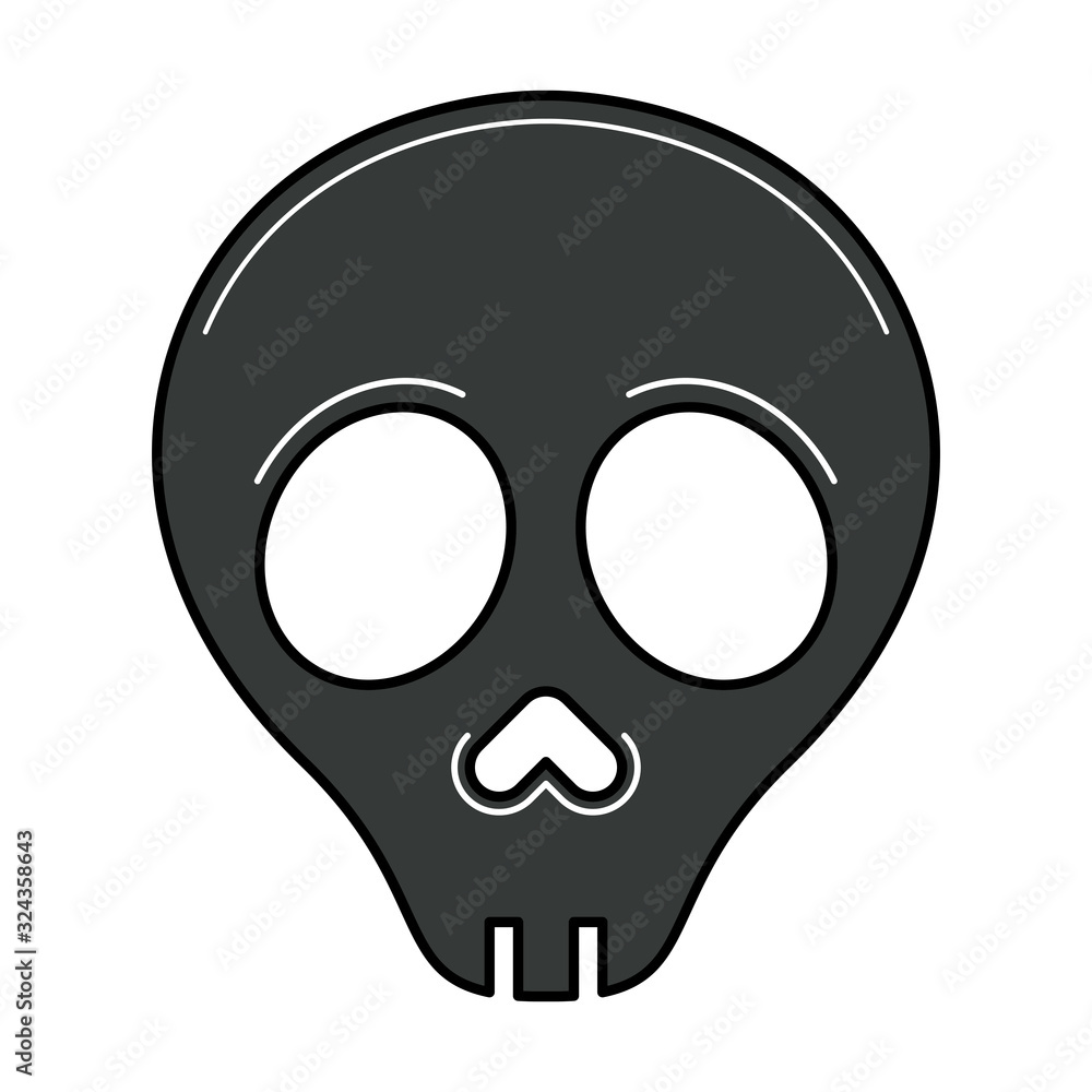 Isolated gas mask icon Isolated gas mask icon