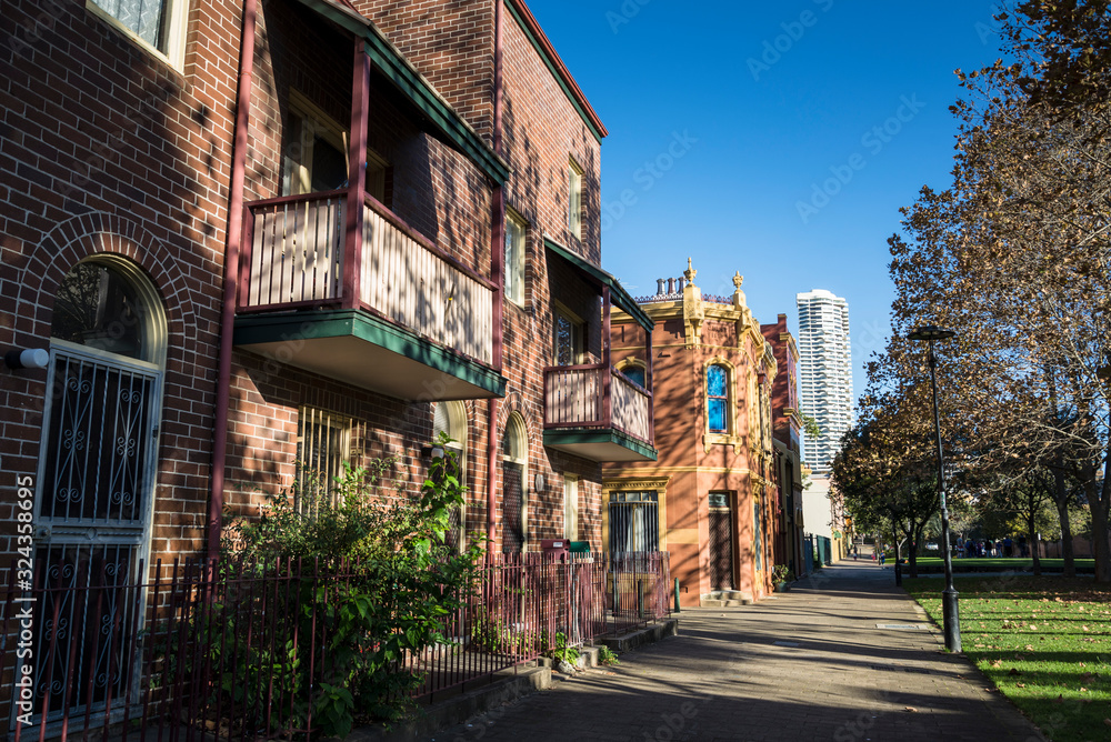 Residential street, Woolloomooloo, Sydney, Australia