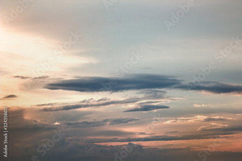 dramatic sunset sky with clouds © Svetlana