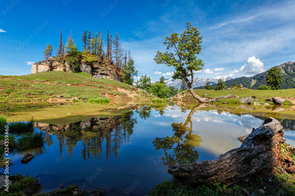 Fototapeta premium Indian Himalayan landscape in Himalayas