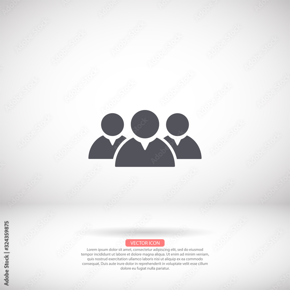 Human vector icon , lorem ipsum Flat design Human vector icon , lorem ipsum Flat design