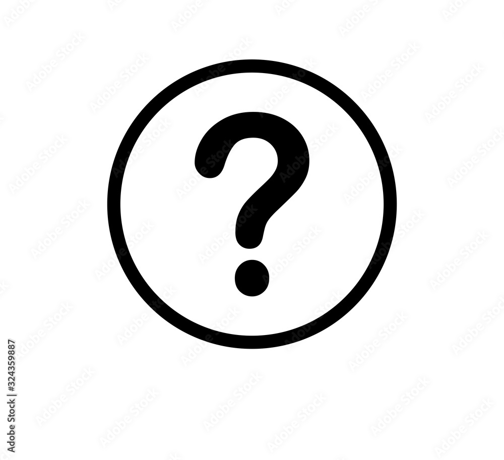 Question icon sign symbol vector logo template Question icon sign symbol vector logo template