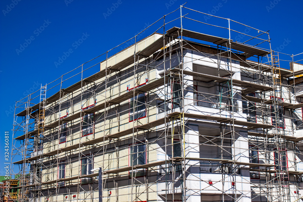 Multi Story Residential Building Under Construction Multi Story Residential Building Under Construction