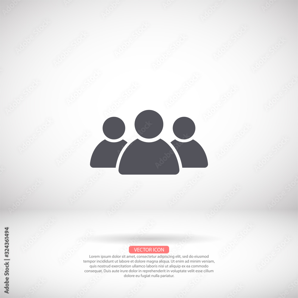 Human vector icon , lorem ipsum Flat design Human vector icon , lorem ipsum Flat design