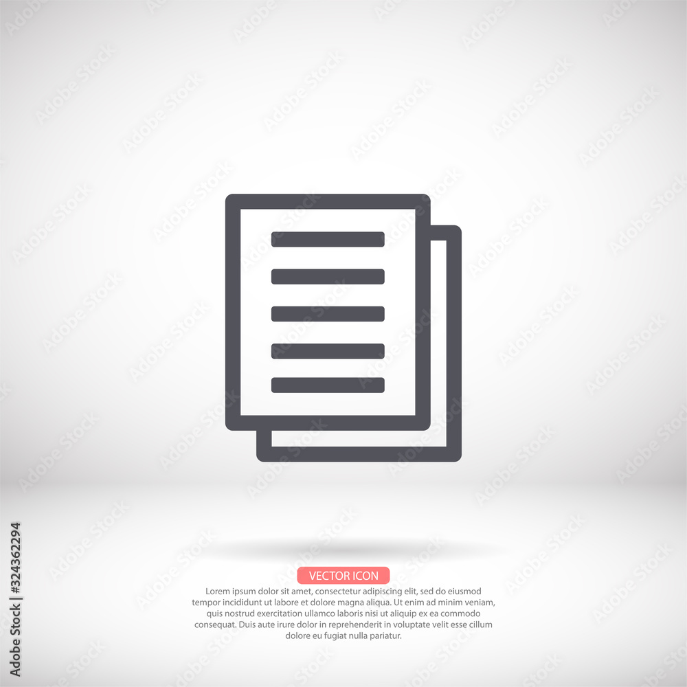 Files vector icon , lorem ipsum Flat design Files vector icon , lorem ipsum Flat design