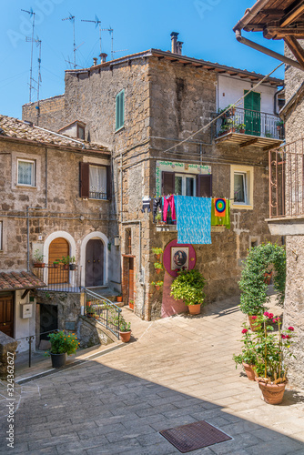 Scenic sight in the village of Vallerano, Province of Viterbo, Lazio, Italy.