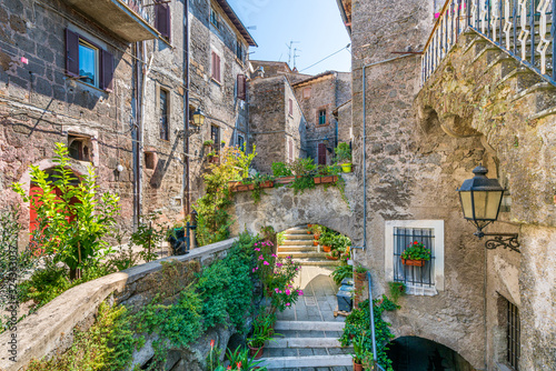 Scenic sight in the village of Vignanello, Province of Viterbo, Lazio, Italy.