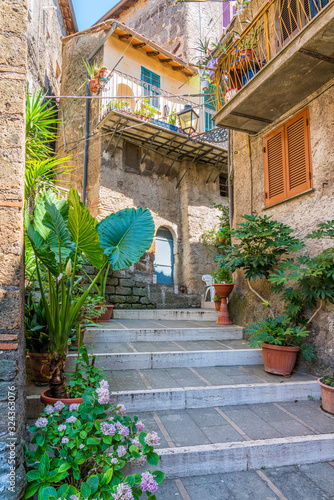 Scenic sight in the village of Vignanello  Province of Viterbo  Lazio  Italy.