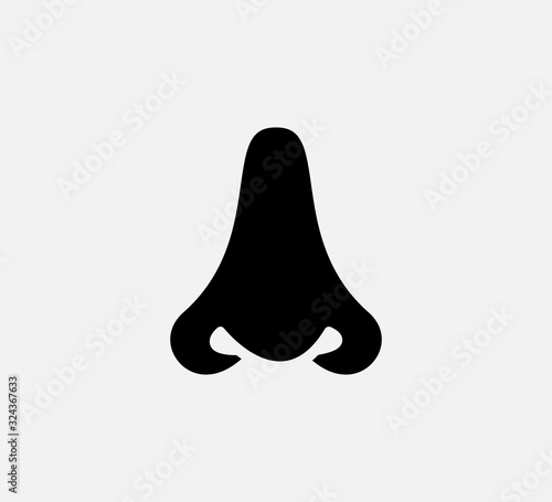 Nose icon vector logo design template
