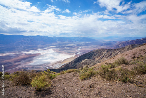 badwater basin from dantes view in death valley  california  usa