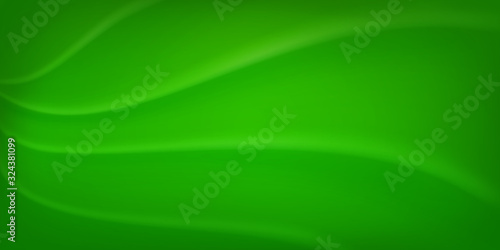 Abstract background with wavy surface in green colors