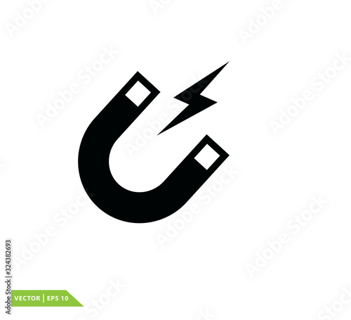 magnet icon vector logo design illustration photo