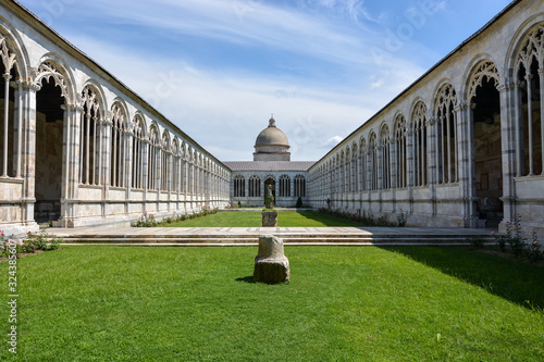 The Composanto Monumentale square near the leaning tower of Pisa