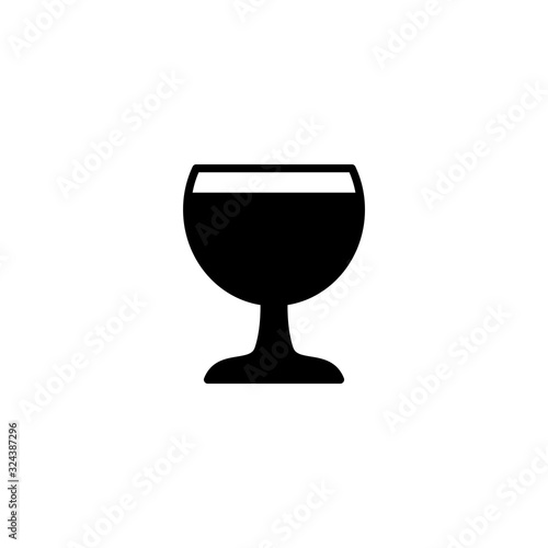 Vector illustration, wine glass icon design