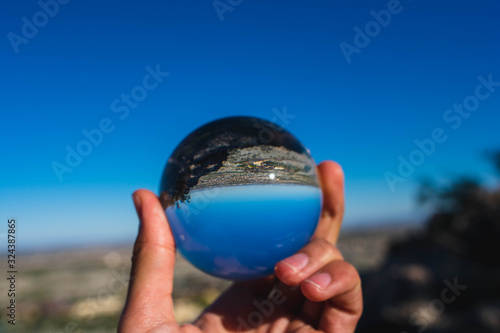 Lens Ball Hiking Mountain Landscape