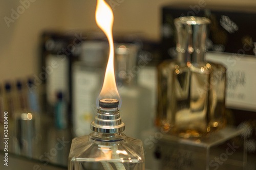 A catalytic, purifying lamp . Lampe Berger, fragrance lamp, perfume lamp, effusion lamp, catalytic lamp, aroma lamp, aroma therapy, air purification.