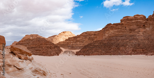 Group of rocks in the Sinai desert