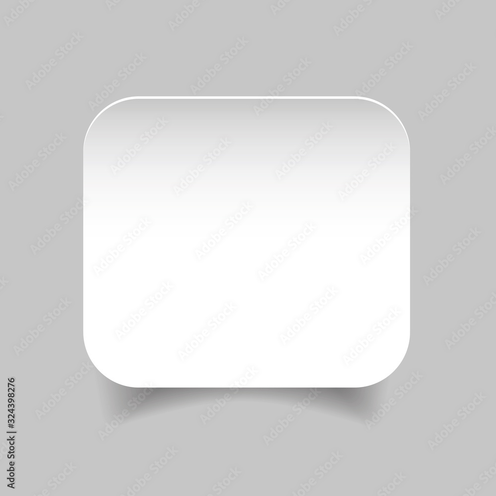 Round Corner Empty Blank label sticker Round Corner Empty Blank label sticker