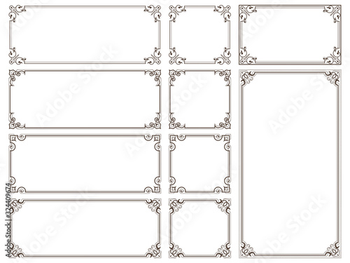 飾り罫　フレーム　セット
