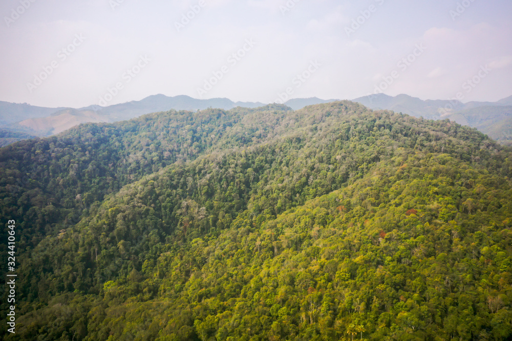 Obraz premium Arial view of Mountain 