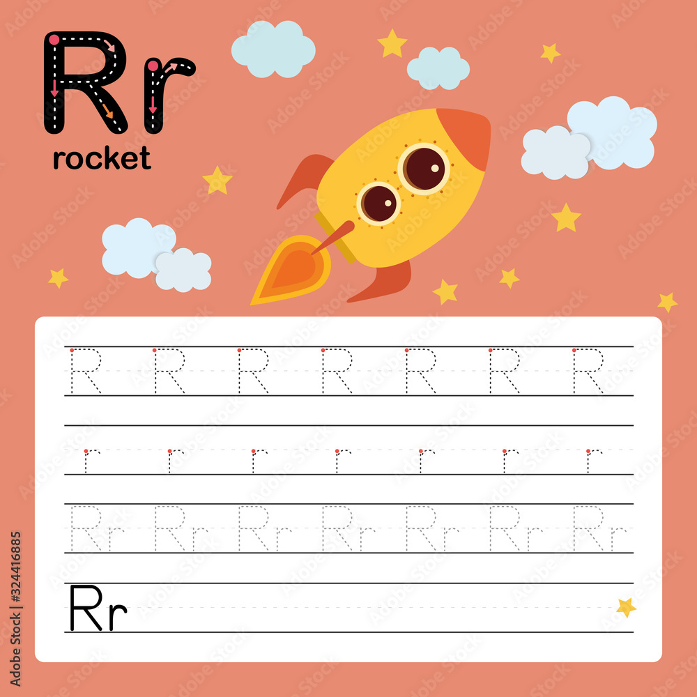 Alphabet tracing worksheet for preschool and kindergarten to improve ...