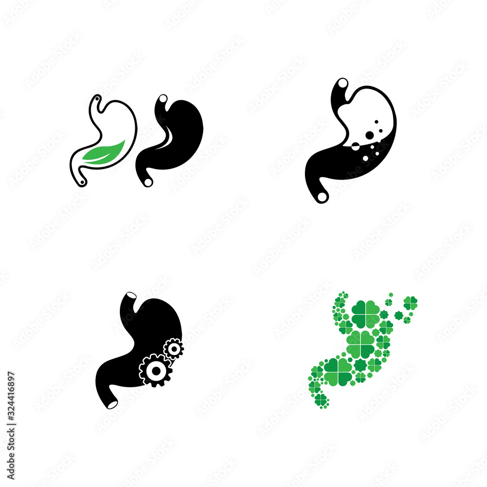 stomach care icon designs concept vector illustration stomach care icon designs concept vector illustration
