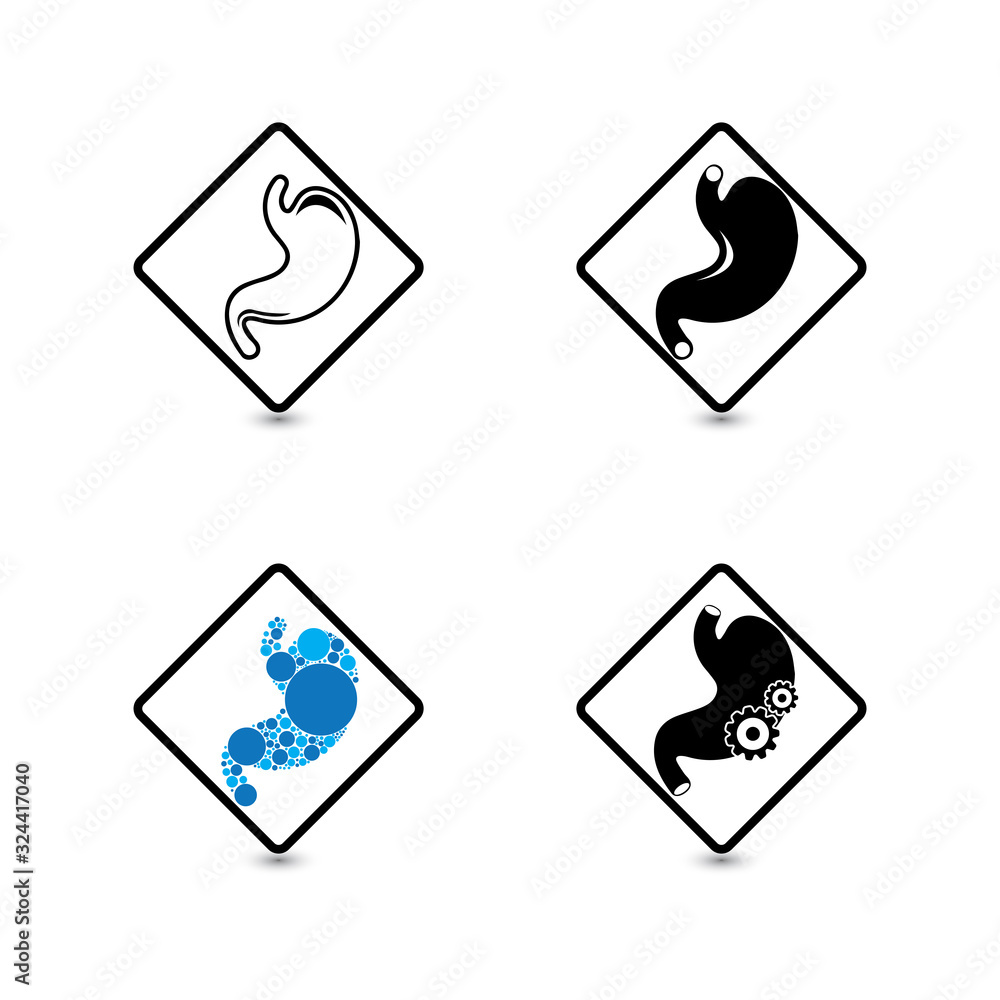 stomach care icon designs concept vector illustration stomach care icon designs concept vector illustration