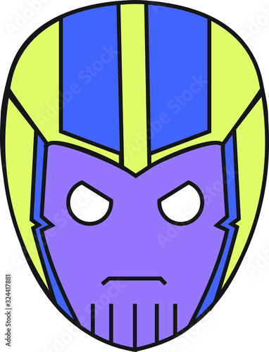 Fotografie, Obraz icon head of avenger endgame