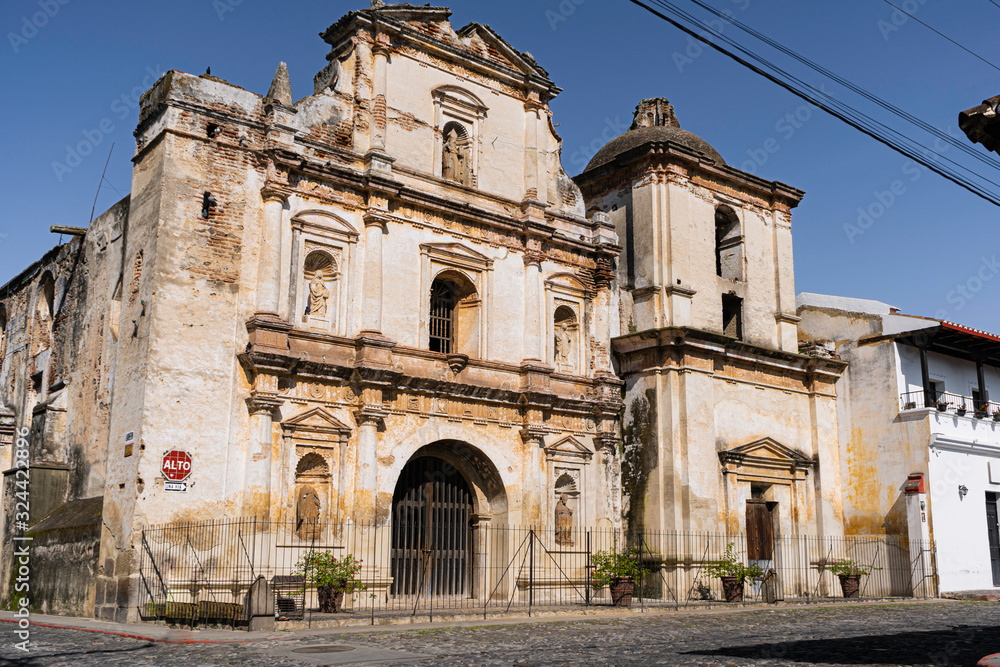 Iglesia y Convento de San Agustín Antigua Guatemala.