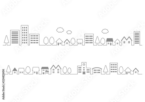 街並みのイラスト