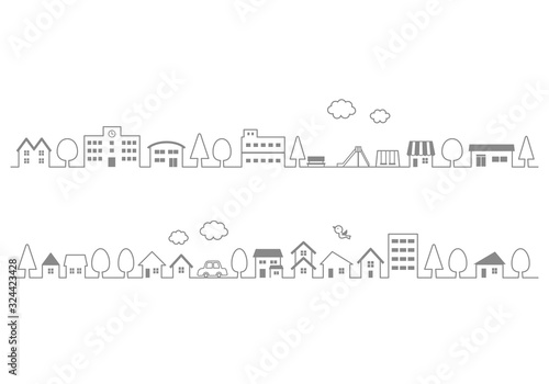 街並みのイラスト