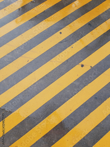 Yellow Lines Striped Security Parking