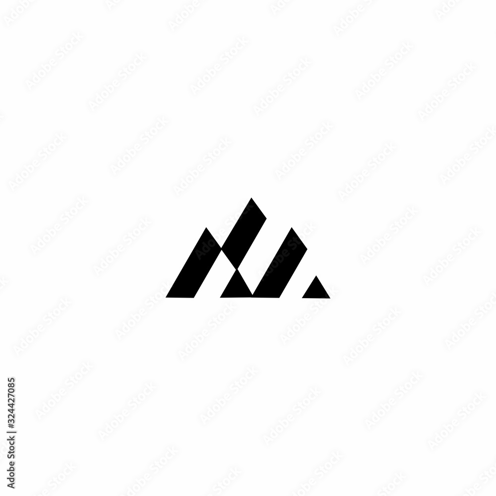 M letter icon logo design