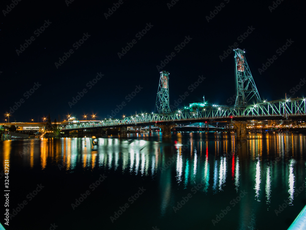 Hawthorne Bridge at Night