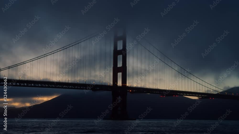 Murky clouds over the skies of Golden Gate San Francisco Murky clouds over the skies of Golden Gate San Francisco