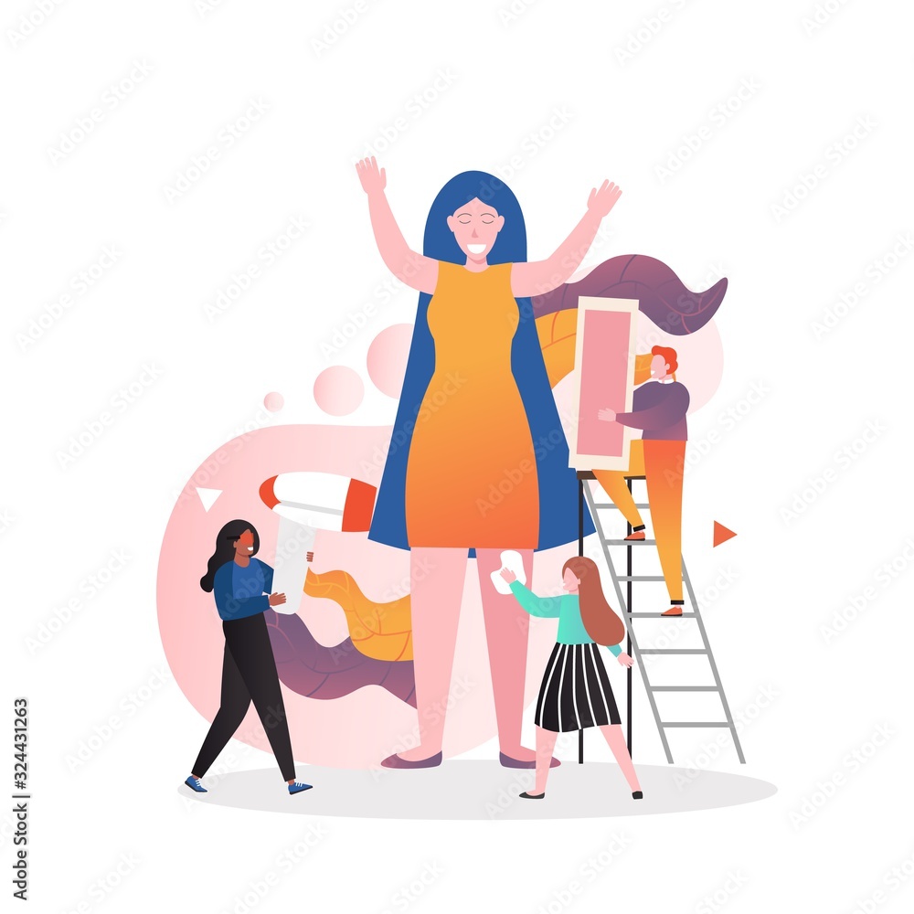Epilation vector concept for web banner, website page Epilation vector concept for web banner, website page