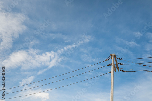 Wallpaper Mural electric pole in the sky Torontodigital.ca