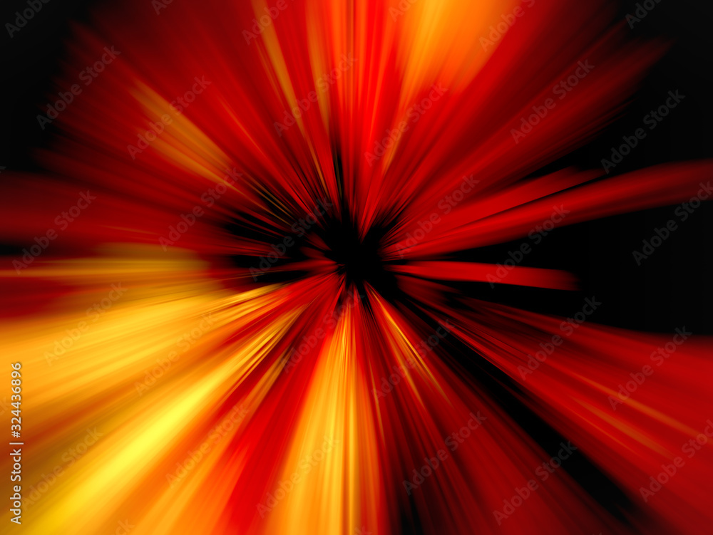 Abstract red radiation Abstract red radiation