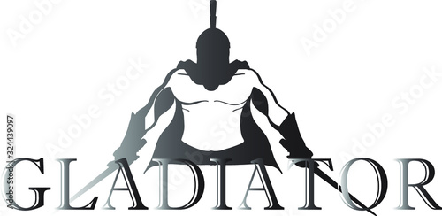 gladiator warrior logo icon