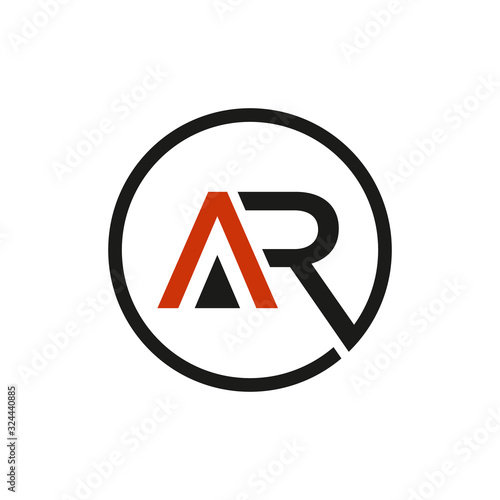Modern AR Logo Design Vector
