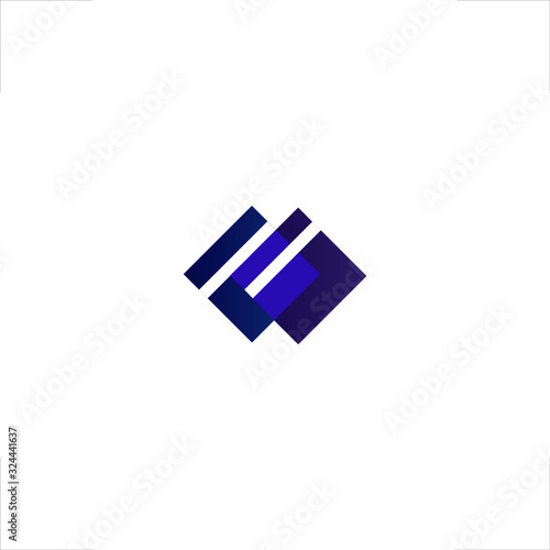 credit card logo connected squares