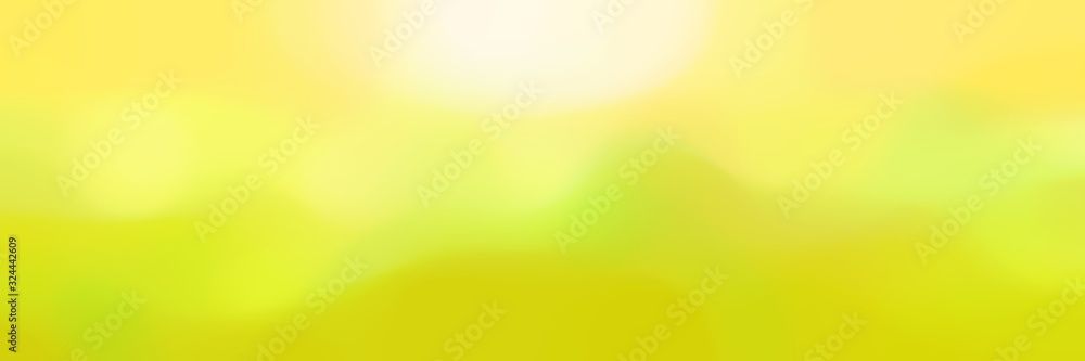 Fototapeta premium soft blurred horizontal background bokeh graphic with khaki, gold and lemon chiffon colors space for text or image