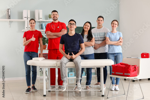 Group of people with instru...