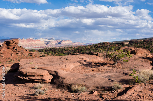 Scenic view from Panorama Point overlook at Capitol Reef National Park - Utah, USA