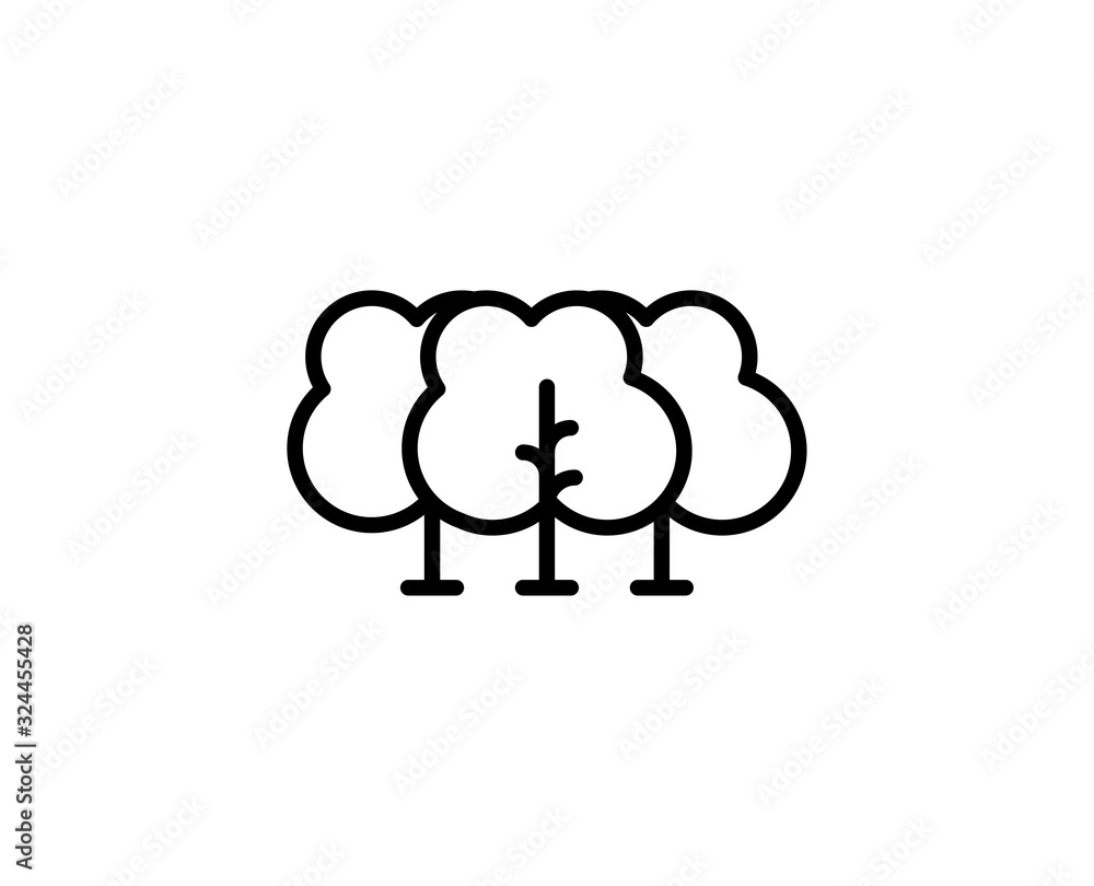 Forestl line icon Forestl line icon