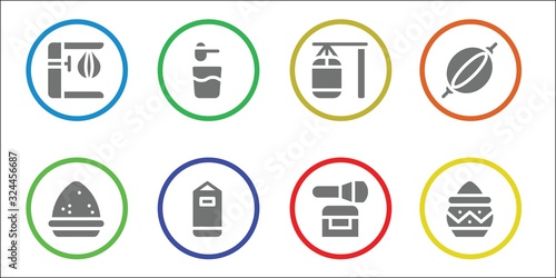 Modern Simple Set of muscular Vector filled Icons